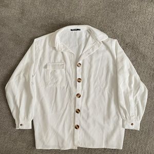 Nasty Gal Oversized Corduroy Shirt